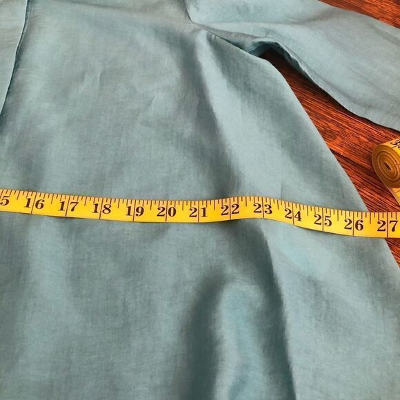 COS Aqua Oversized High Low Top Size 4 - Picture 11 of 13